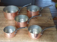 Serie 5 Töpfe MAUVIEL Kupfer