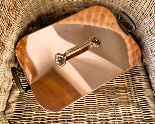 Bratreine mit deckel kupfer - bratreine,